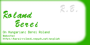 roland berei business card